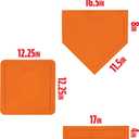 Franklin Sports MLB Throw Down Baseball Bases with Home Plate + Pitcher's Rubber - Backyard Rubber Base Set Perfect for Baseball, Teeball + Kickball