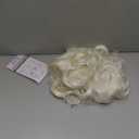 Blonde Short Curly Lace Front Wig for Women Side Part Wig Finger Wave Synthetic Heat Resistant Wigs for Cosplay Costume Daily Use (Gold)