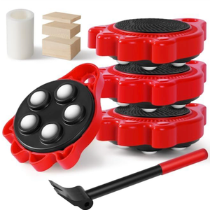 Wheels for Moving Furniture Dolly - 360 Rotating Furniture Lifter Set, Self-Adjusting Base Prevents The Pulley from Separating from The Furniture Dollies