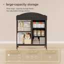 Changing Table, 3 Drawers&2 Shelves, Changing Table Dresser, Black