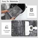 RUGSREAL Bedroom Rug 3x5 Washable Rug for Living Room Small Entryway Carpet with Rubber Backing Stain Resistant Dining Room Throw Mat Modern Solid Color Area Rug for Bedside Kitchen, Dark Grey
