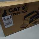Stainless Steel Litter Box XL, Extra Large High Sided Litter Box with Handles for Big Cats, Anti-Urine Leakage Metal Cat Litter Box, Easy-Clean, Non-Stick, Includes Scoop and Mat
