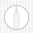 SINJEUN 50 Pack Clear Plastic Spray Bottles with Caps, 4 oz Spray Bottles Mist Sprayer, Refillable Empty Fine Mist Spray Bottle Mini Travel Size Spray Bottles, Leak Proof and BPA-Free