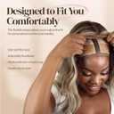 MILANO COLLECTION Lace Wig Grip Cap for Women, Adjustable Wig Caps for Women Non Slip with Headband to Secure Lace Top Perfectly in Place, One Size Fits All, Nude