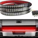 60" Car Tailgate Light Bar, Sequential Vehicle Triple Row Tail Lamp Strip, Waterproof Automotive Running Brake Reverse Amber Turn Signal Light Bar Accessories, Universal Fit (Style3)