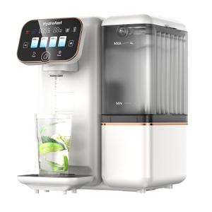 Countertop Reverse Osmosis Water Filter, UV 6 Stage RO Filtration System with Remineralization pH Balance, Portable Water Purifier for Kitchen, RV, Office, No Installation, B100 (White)