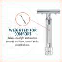 Merkur Mk34c Double Edge Razor with Heavy Duty Short Handle
