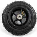 150MM Scooter Inflation Wheel With Aluminum Alloy Hub 6" Pneumatic Tyre With Inner Tube Electric Scooter 6 Inch Pneumatic Tire (black)