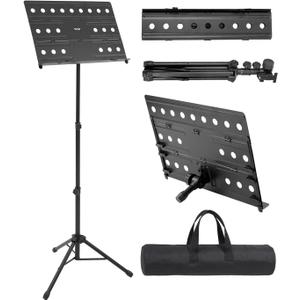 Stage Rocker 2-in-1 Folding Sheet Music Stand with Desk Bracket