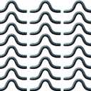 24 Pack 3-3/4" x 1-1/2" Weld On Trailers Safety Chain Clip, Steel Weldable Chain Connection Loops for Trailer Truck Hitch, 3/8" Bar, 1" Inner Height