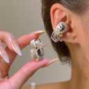 Clip on Earbuds Open Ear Accessories for Bose Ultra Open Earbuds - Lightweight Clip-On Decor for Wireless Earbuds (Headphones not Included) (Gold)
