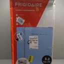 Frigidaire Retro Compact Fridge with Chiller, 3.2 cu ft Countertop Fridge with Built-In Bottle Opener, Compact Refrigerator for Office, Bedroom, Dorm Room or Cabin - 16.5" D x 19" W x 31" H (Blue)