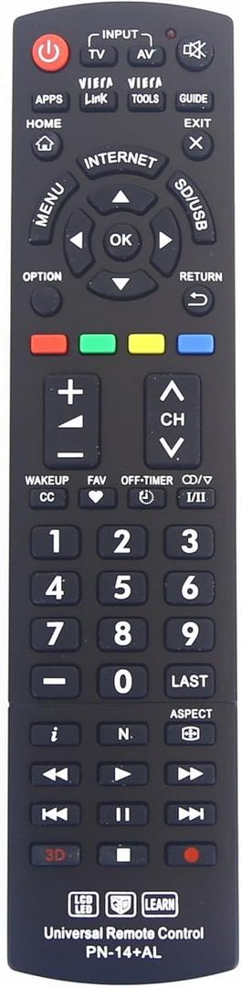 Replacement Remote Control for Panasonic TVs