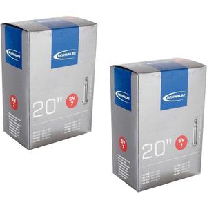 Schwalbe SV7 Bicycle Inner Tubes - 20 x 1.5-2.50, Presta Valve (2 Pack)