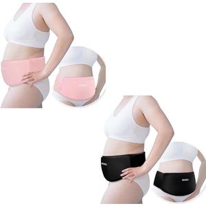 RENEO C Section Ice Pack for Post-Op, C Section Recovery Must Haves, Ice Packs Postpartum for Swelling & Pain Relief, Black and Pink