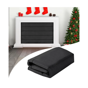 Magnetic Fireplace Blanket for Heat Loss Indoor Fireplace Covers Keep Drafts Out Stops Heat Loss Fireplace Draft Stopper with Built-in 12 Strong Magnet for Iron Fireplace Frame Fireplace Screen 39x32
