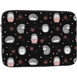 Cute Watercolor Hedgehogs Kawaii 13 inch Portable Laptop Sleeve Compatible with MacBook Air Notebook Computer Case for Men Women College School Students
