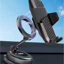 Car Phone Mount with Magnetic Clip for Magsafe & Android 360 Universal Suction Phone Mount for Dashboard Windshield Car Phone Holder for Car for iPhone 17 16 15 14 Pro Max Samsung Galaxy S25 Cell
