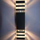 14W LED Outdoor Waterproof Wall Mounted Light E27 Bulb Up/Down Lamp Fixture Warm White (Power consumption: 14W)