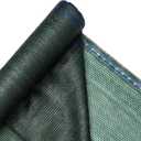 WindscreenSupplyCo] 60% 5'10'' x 100 FT Eyelets Shade Cloth Roll Sunblock Shade UV Resistant Net for Garden Greenhouse Flower Plant Patio Kennel, Green - PS6160GRN