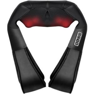 Shiatsu Back and Neck Massager with Heat, Back Massager for Pain Relief deep Tissue Electric 3D Kneading Massage Pillow for Shoulder Leg Body Muscle, Best Gifts for Women Men