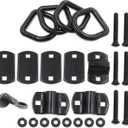 Heavy Duty Steel 4PCS Heavy Duty Steel D Rings for Trailers Truck Bed Hooks for Trailers, Trucks, and Cargo Tie DownsD Rings for Trailers