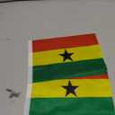 Ghana Flag 12'' x 18'' wood stick - Ghanaian flags 30 x 45 cm - Banner 12x18 in with pole - AZ FLAG
