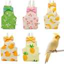 Bird Diaper, 5pcs Bird Diapers with Waterproof Inner Cute Style Pigeon Pants Chicken Diapers for Indoor Chickens Duck Parakeet Cockatiel Mini Macaw Budgie Canary Monk Parakeet Lory (M)