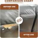 Leather Repair Tape,16 x 80 Inches Self Adhesive Leather Repair PatchLeather Repair Kit for FurnitureCouches,Car Seats,Cabinets,Handbags(Beige-Fine Lines)