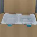 Bayco Glass Food Storage Containers, [24 Piece] Airtight Meal Prep Bento Boxes, Leak Proof (12 lids & 12 Containers) - White