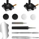 Joystick Replacement Kit for Meta Quest 3 Controllers11-in-1 Includes 2 Joysticks, T5 Screwdriver, Tweezers, Pry Tool, 4 Thumbstick Grips Repair Kit for Oculus Quest 3 Controller