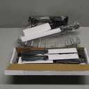 EUNA Kitchen Knife Set, 19 PCS Black Knife Set with Acrylic Block and Sharpener, German High-Carbon Stainless Steel Knife Sets with 6 Serrated Steak Knives, Bread Knife, Chef Knife, Dishwasher Safe