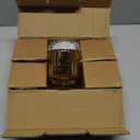 Kate Aspen Gold Votive Candle Holders - Vintage Ribbed Glass Candle Holder Set of 6 - Mercury Glass Tealight Holders for Christmas Table Decor, Holiday Centerpieces, Fall Thanksgiving Tablescape