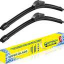 GSPSCN 2 Wipers For Chevy Cobalt 10-05Cavalier 05-00 /Mazda 2 2021-2015 /Pontiac G5 10-07 /Subaru Impreza 07-02 /Suzuki Swift 16-11 Original Windshield Wiper Blades 22"+17"