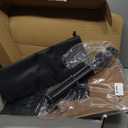 Tinysun Adjustable 2-Tier TV Tray Table, Folding Portable Couch Tray with No Assembly Required, Armrest Snack Table for Sofa Bed & Laptop Use, Multi-Surface Side Table for Living Room (Brow)