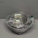 3 Pcs Stainless Steel Colander Strainer Set Metal Colander for Kitchen Pasta Strainer for Rice Food Fruits Spaghetti Vegetables (2QT, 3QT, 5QT) (Silver)