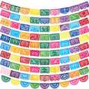 Oudain 10 Pack Mexican Party Banners Fiesta Party Decoration 164 Ft Felt Cinco de Mayo Papel Picado Banner for Mexican Theme Day of the Dead Dia De Los Muertos Supplies
