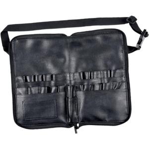 Makeup Brush Bag for Women 24 Tube Capacity Pu Cosmetic Waist Bag Travel-friendly Compact Portable