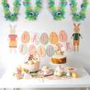 100 Feet Easter Tinsel Garland Colorful Egg Metallic Twisted Hanging Streamer Spring Theme Garland for Easter Decoration Birthday Party Supply, Green