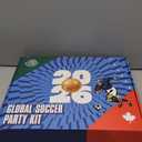 Soccer Fan Gear Set for 2026 World Tournament, Soccer Party Favors Kit with Flag,Scarf, Face Paint, Clapper, Horn&Glasses,Supporter Accessories for Game Day, Sports Event, Gift