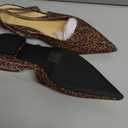 C.Paravano Women's Slingback Flats & Heels - Pointed Toe, Ankle Strap, Comfortable Leather Dress Shoes, Size 38,5