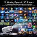 Homelist 3D Galaxy Sleep Aid Projector Light for Kids & Adults with White Noise & Bluetooth Speaker, 60 Scenes Star Projector Night Light for Bedroom Relaxation, Party, Birthday, Christmas, White