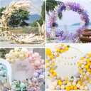 Wokceer Round Backdrop Stand 5FT Circle Balloon Arch Frame Circle Backdrop Stand Gold Round Arch for Wedding Birthday Party Bridal Shower Anniversary Event Ceremony Decoration