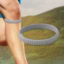 2 x Knee Support Strap for Patella Tendon Pain Relief - Soft Sports Knee Strap with Adjustable Design for Basketball, Running & Fitness (Grey)