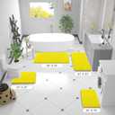 OLANLY Bathroom Rugs 30x20, Extra Soft Absorbent Chenille Bath Rugs, Rubber Backing Quick Dry, Machine Washable Bath Mats for Bathroom Floor, Tub and Shower, Home Decor Accessories, Lemon Yellow