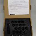 M12x1.5 Extended Lug Nuts for Toyota Camry Corolla Civic Accord Aftermarket Wheels, 20pcs Black Lug Nuts for Chevy Malibu Ford Focus, 12x1.5 Spline LugNuts with Socket Key for Wheel Spacers