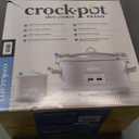 Crock-Pot Designer Series 7qt Slow Cooker with Bonus Little Dipper Mushroom: 4 Settings, Stoneware, Stainless Steel, Keep Warm