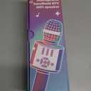 Amazmic Kids Karaoke Microphone Machine Toys for Girls Bluetooth Microphone with LED Light, Mother's Day Birthday Gift for Girls Boys 3 4 5 6 7 8 9 10 11 12 Year Old Kids Toys(Blue)