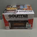 Gourmia Toaster Oven Digital Air Fryer - Convection Mode with 4 Slice Capacity, 3 Rack Positions, 12 Presets, Toast, Bagel, Bake, Roast, Broil, Dehydrate, Popcorn, Fits 9" Pizza, Stainless Steel (Large, Silver)