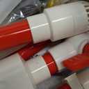 hygger Aquarium Overflow Filter with Waste Collection Separator, External Hanging Filter Accessory, Fish Tank Siphon Filtration System for Saltwater Freshwater Tank Greater Than 15 in Height (Red)